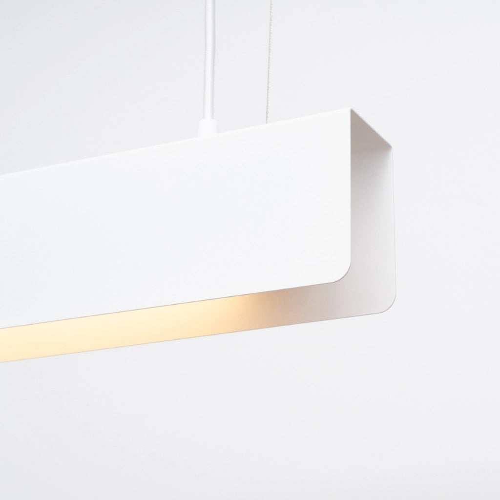 Lampada a sospensione rettangolare bianca ISKRON G13 8,5W