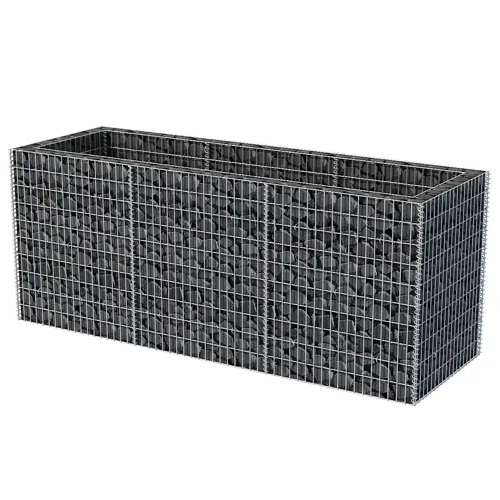 Gabbione Letto Rialzato da Giardino in Acciaio 270x90x100 cm 142554