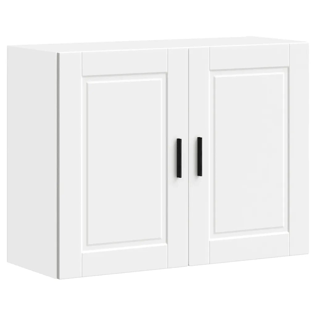 vidaXL Pensile da Cucina Porto Bianco in Legno Multistrato
