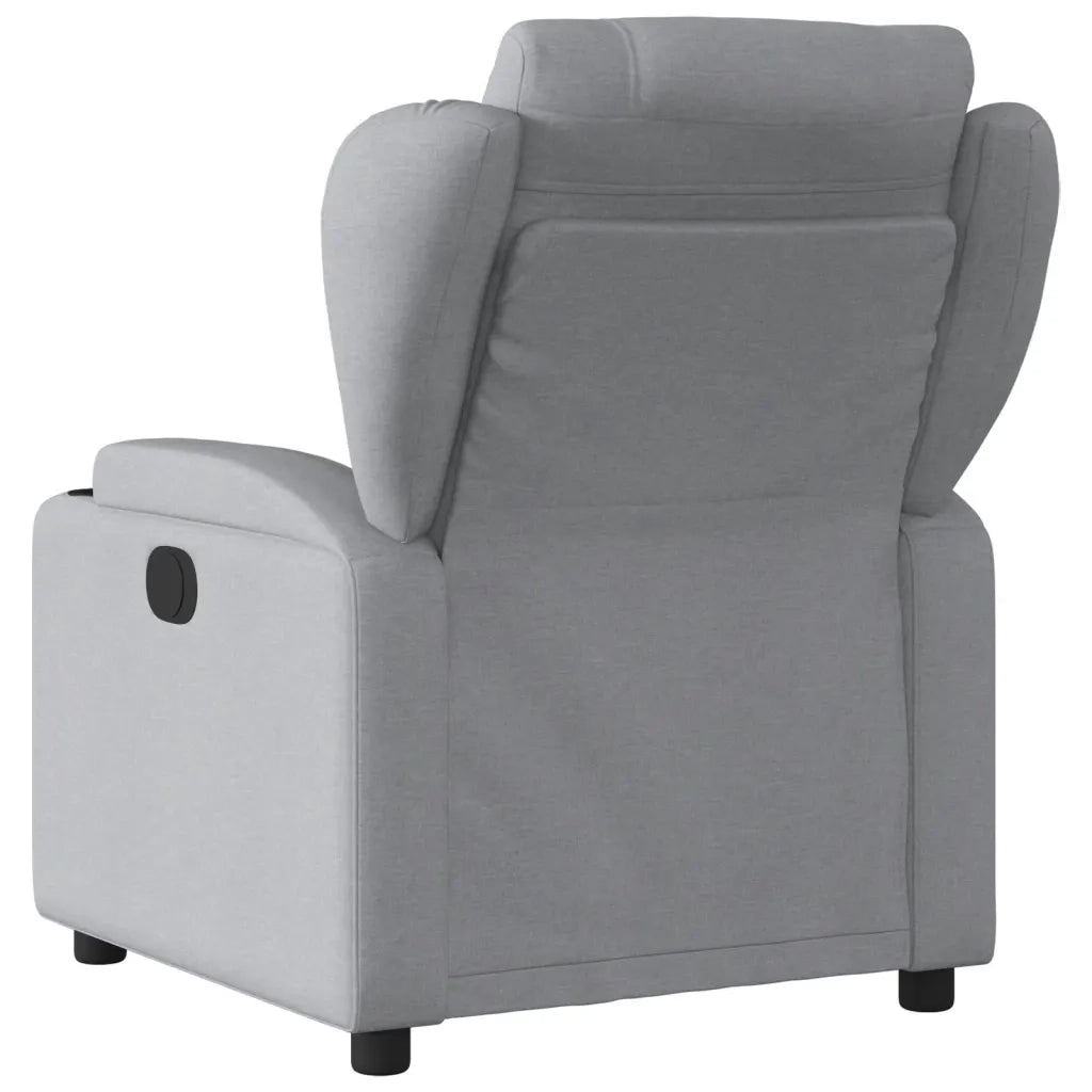 Divano Sedia-Poltrona reclinabile in tessuto grigio chiaro 407982