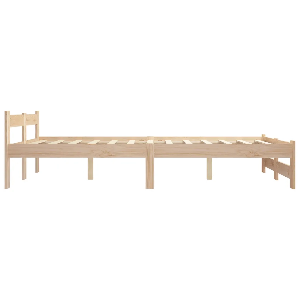 Giroletto senza Materasso 140x200 cm in Legno Massello di Pino 321994