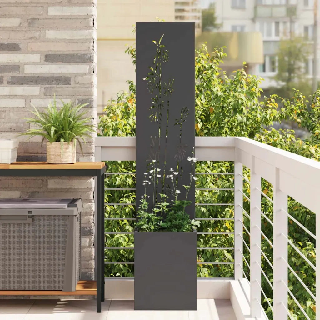 Schermo per privacy in giardino Floreale Nero 32 x 32 x 150 cm CFW5686209
