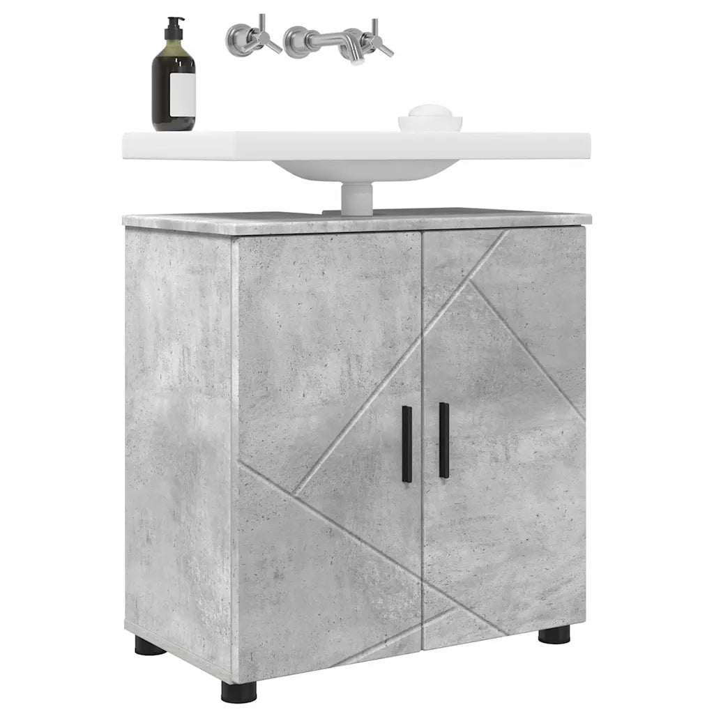 Mobile da Bagno | Armadio da bagno con porta Grigio cemento 61 x 35 x 64 cm