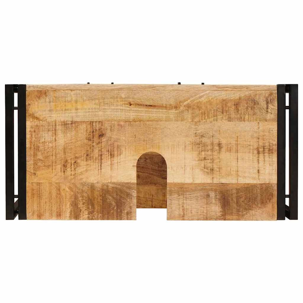 Mobiletto da toeletta con cassetto 71 x 33 x 58 cm pratico moderno interno in ferro marrone 02_0057999