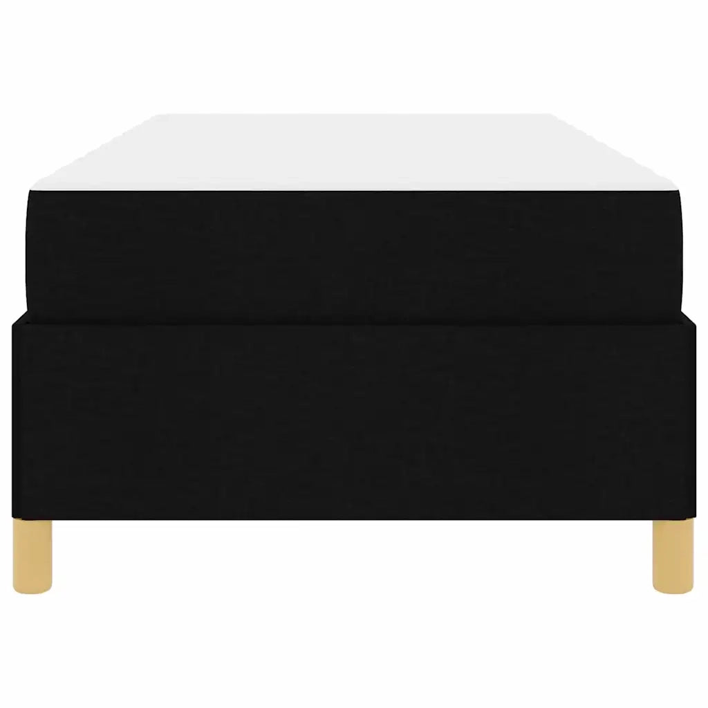 Struttura del letto con materasso Nero 90 x 200 cm Tessuto