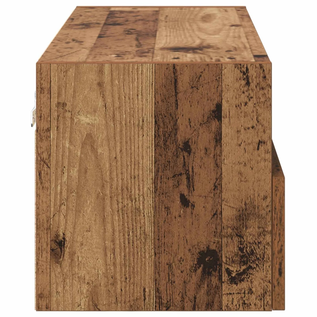 Mobile TV da parete Legno vecchio 80 x 30 x 30 cm 882928