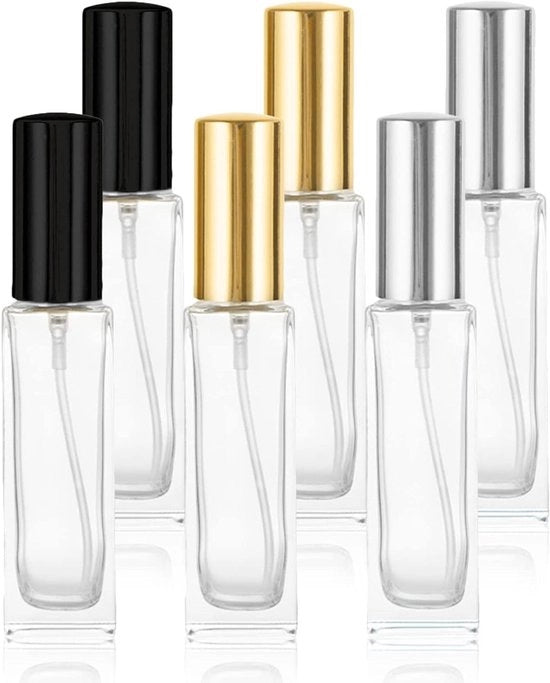 Spruzzatore di profumo 10 ml - Flacone di profumo riutilizzabile per viaggi e vacanze (6 pezzi) - Utile spruzzatore per escursioni