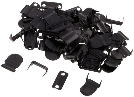 Accessori per abbigliamento - Chiusure oculari metalliche a vite - 20 set - Coperchio - Adatto per pantaloni/abiti - Facile da utilizzare