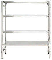 Scaffale in acciaio inox RACKING con ganci cm. 160x60x200h