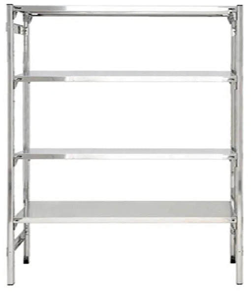 Scaffale in acciaio inox RACKING con ganci cm. 160x60x200h