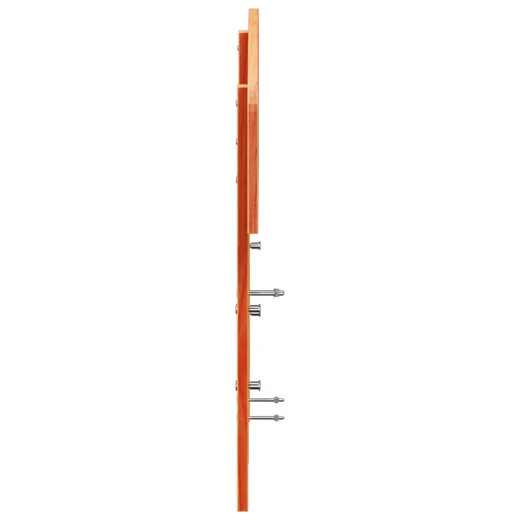 Testiera Marrone Cera 150 cm in Legno Massello di Pino 842501