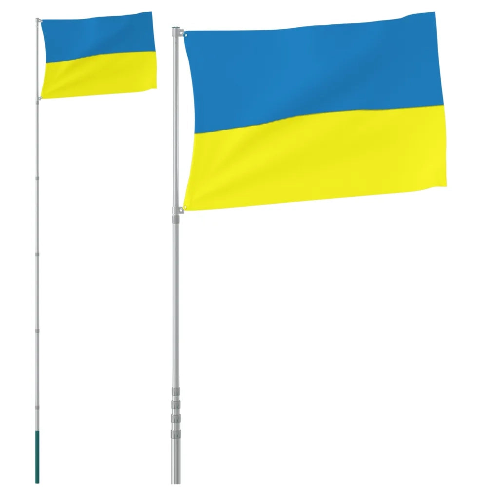 Asta e Bandiera Ucraina 5,55 m Alluminio CFW7711895