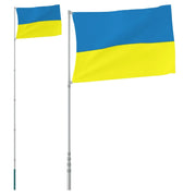 Asta e Bandiera Ucraina 5,55 m Alluminio CFW7711895