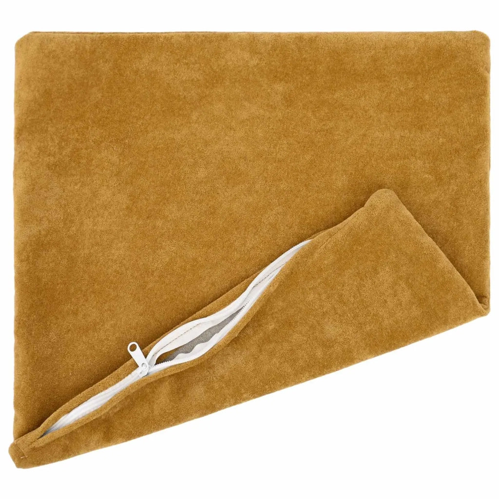 Cuscino con cuscino HEERLEN 2 pz Giallo Fleece in microfibra 927103