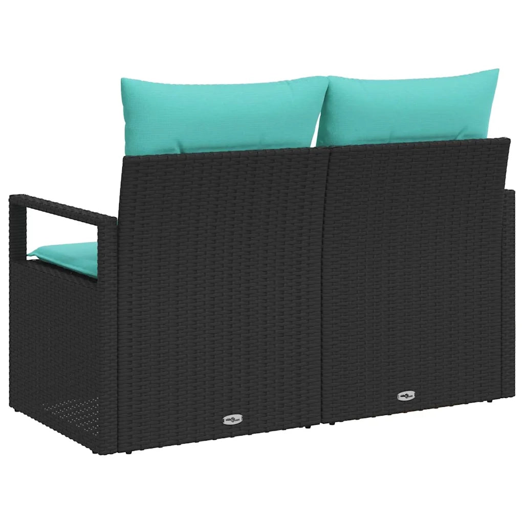 Divano da giardino con cuscino 120 x 62 x 69 cm. polyrattan