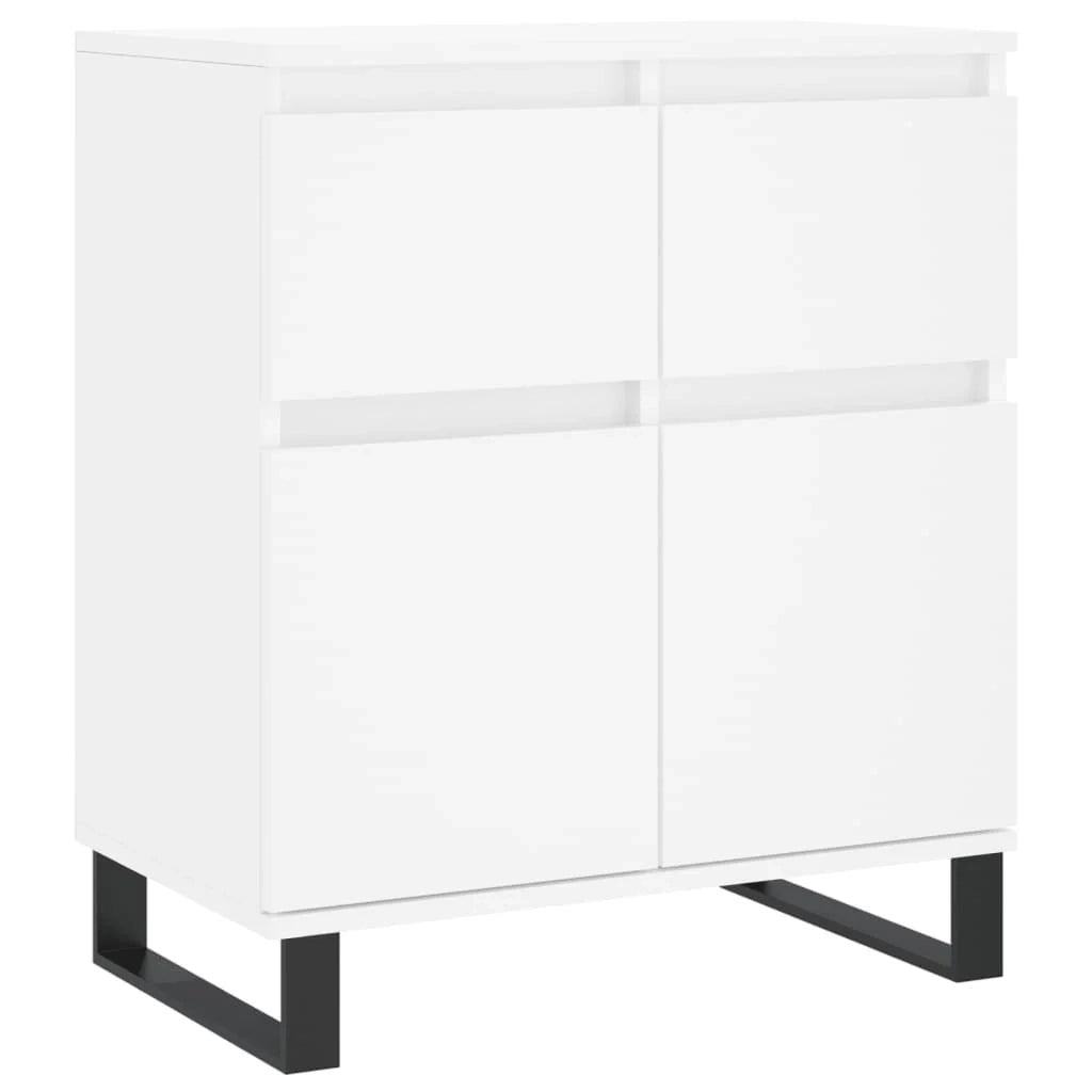Buffet credenza cassettiera mobiletto mobile contenitore organizer per cucina soggiorno salotto 60 x 35 x 70 cm legno ingegnerizzato bianco 02_0030368