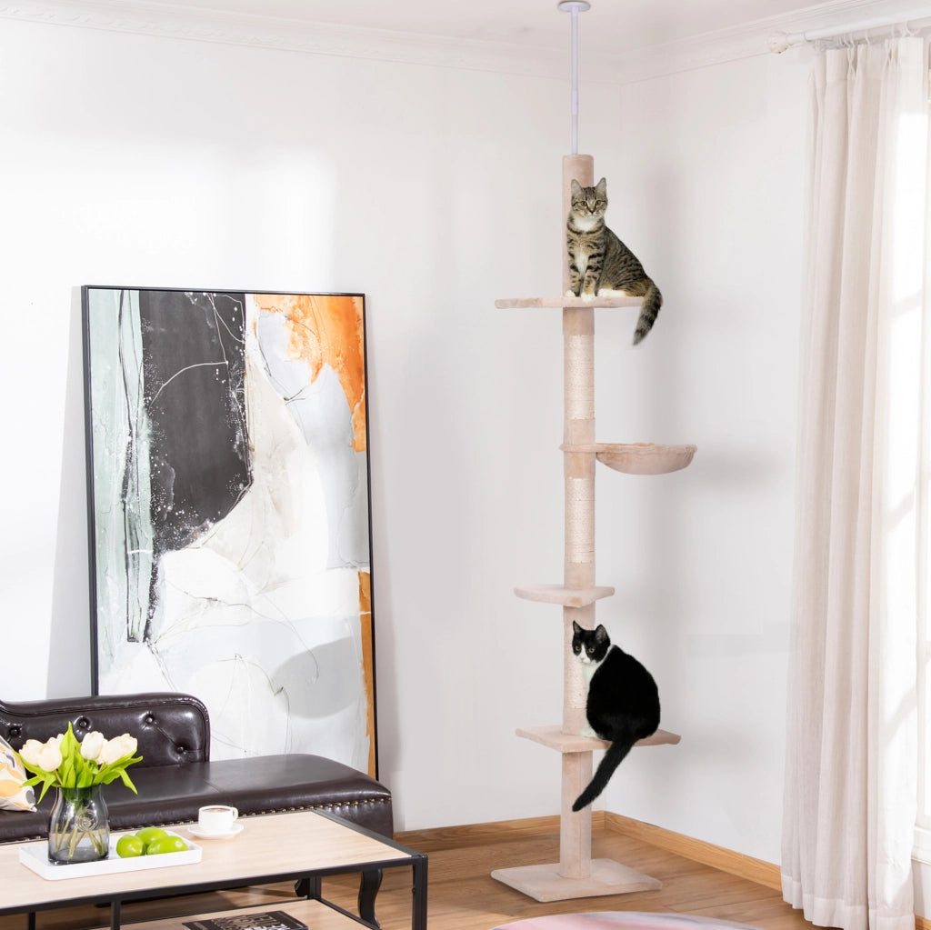 Tiragraffi regolabile da soffitto beige 230-260 cm
