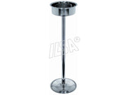 Porta supporto secchiello champagne in acciaio inox a colonna 75 cm