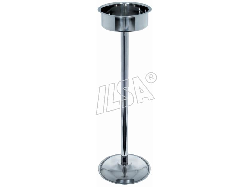 Porta supporto secchiello champagne in acciaio inox a colonna 75 cm