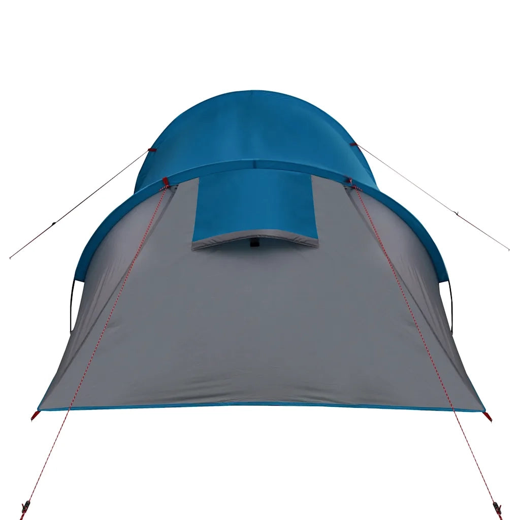 Tenda da Campeggio a Tunnel per 2 Persone Blu Impermeabile 94387