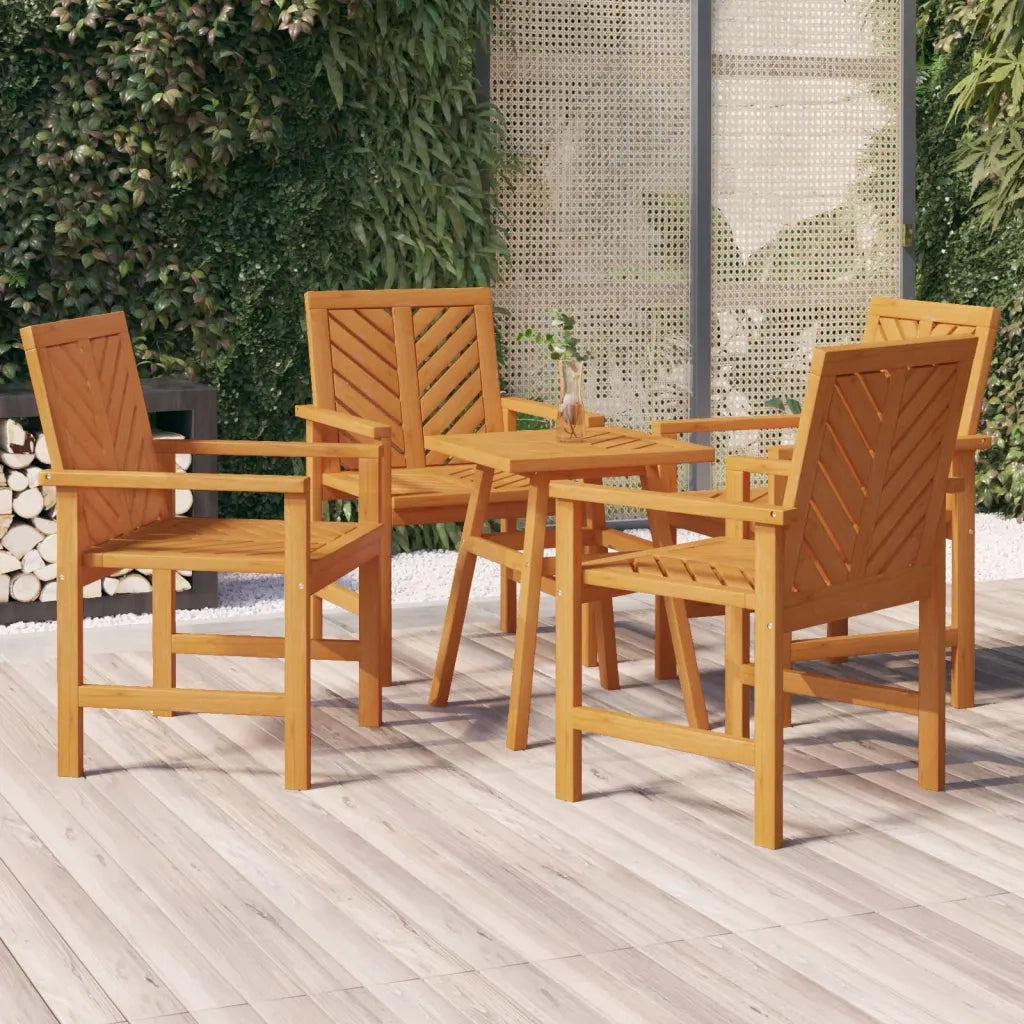 Sedie da Pranzo da Giardino 4pz Legno Massello di Acaciacod mxl 76401