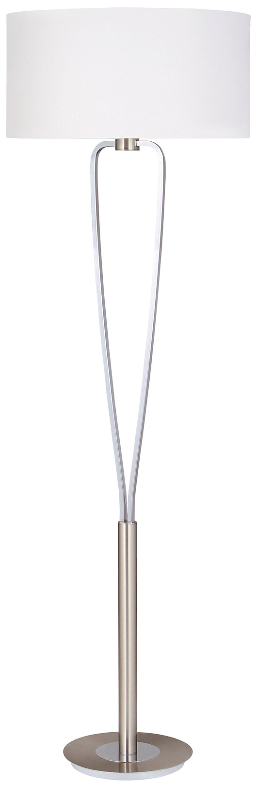 Piantana da Interno  E27 in Metallo Nickel Opaco