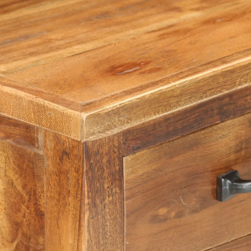 Mobiletto Portavini 40x30x80 cm in Legno Massello di Acacia 287482