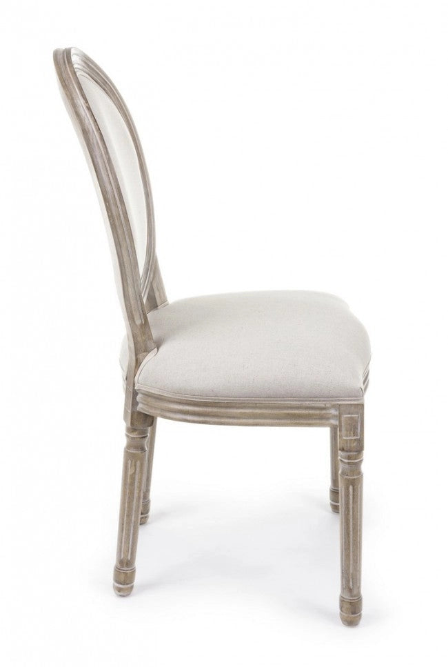 Set 2 Sedie 48x46x96h cm Mathilde Naturale