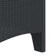 Sedie da Giardino con Cuscini 4 pcs Antracite Polirattan