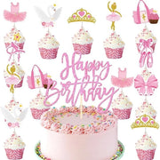 Decorazione per torta set di ballerina - 17 pezzi