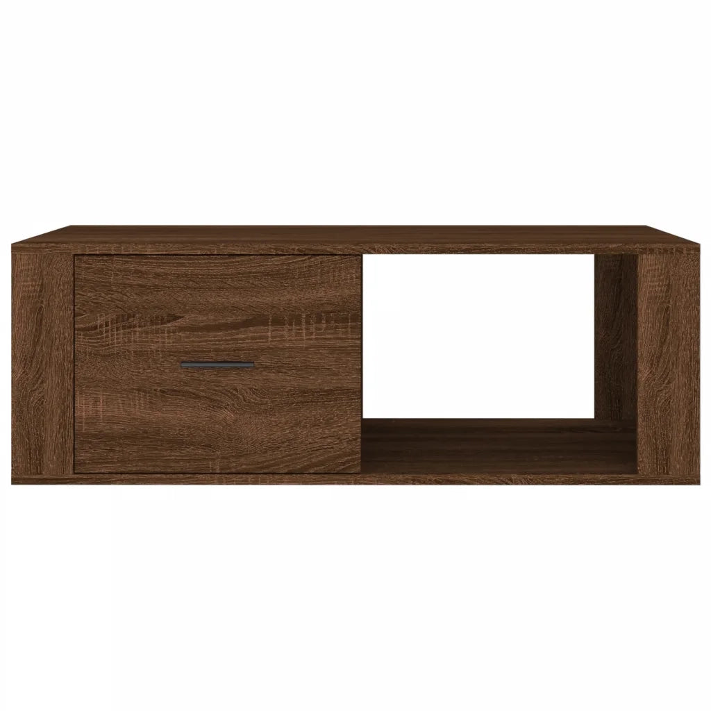Tavolino Salotto Rovere Marrone 100x50,5x35cm Legno Multistrato 816543