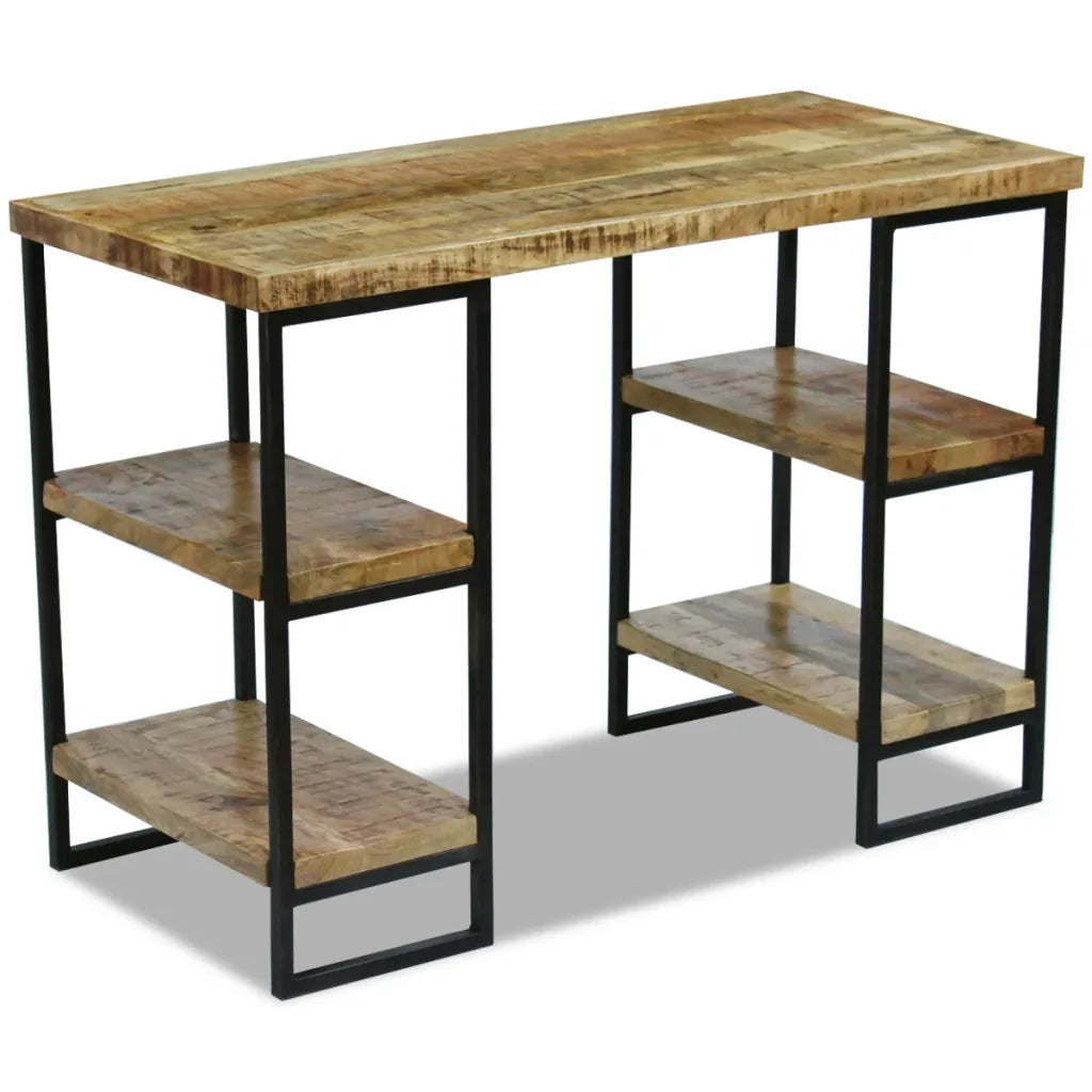 Scrivania da Ufficio in Legno di Mango 110x50x76 cm 243333