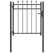Cancello per recinzione HORST 100 x 100 cm Metallo Nero CFW5876528