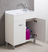 Mobile Lavatoio in ABS 70x40x90 cm 2 Ante Ambrosini Doris Bianco Opaco