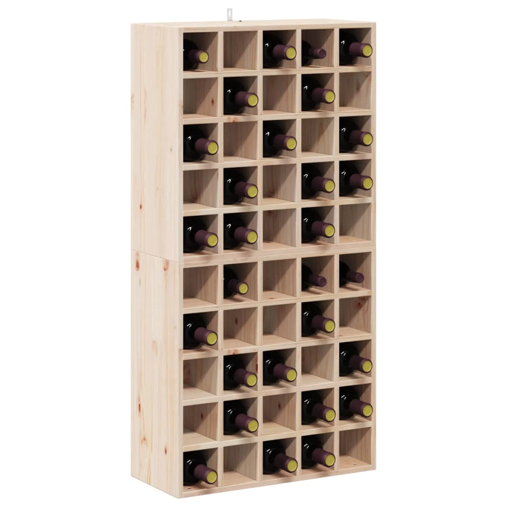 Portabottiglie 2 pcs Naturale 56 x 25 x 56 cm Pino massello 893312