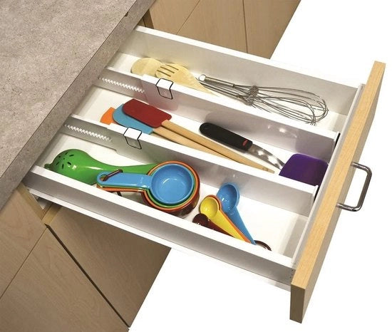 Divisore per Lavello, Adattabile, 33/53 cm, per Lavello, Divisori per l'Organizzazione di Utensili da Cucina