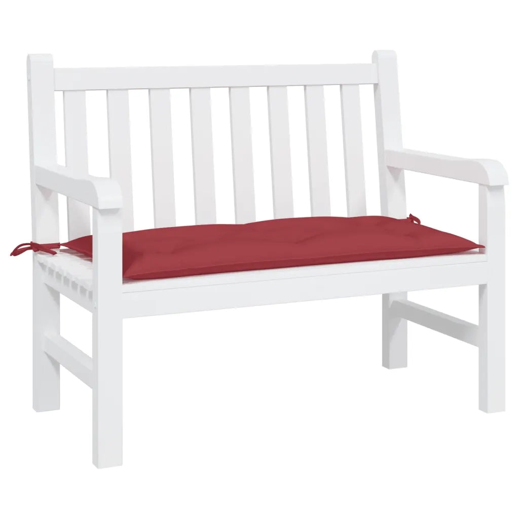 Cuscino per Panca Rosso Vino 110x50x7 cm in Tessuto Oxford 361820