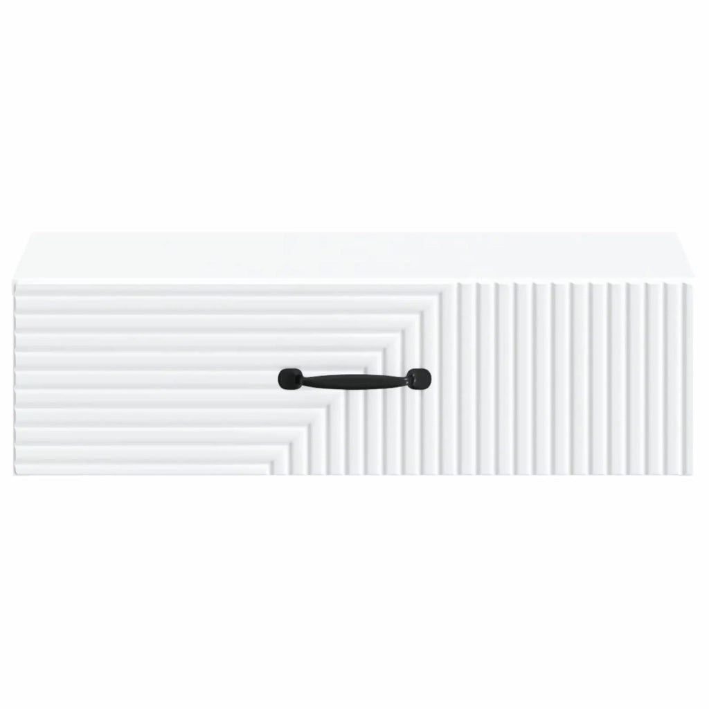 Tavolino da Parete Laterale Bianco 59 x 34,5 x 17 cm 898655