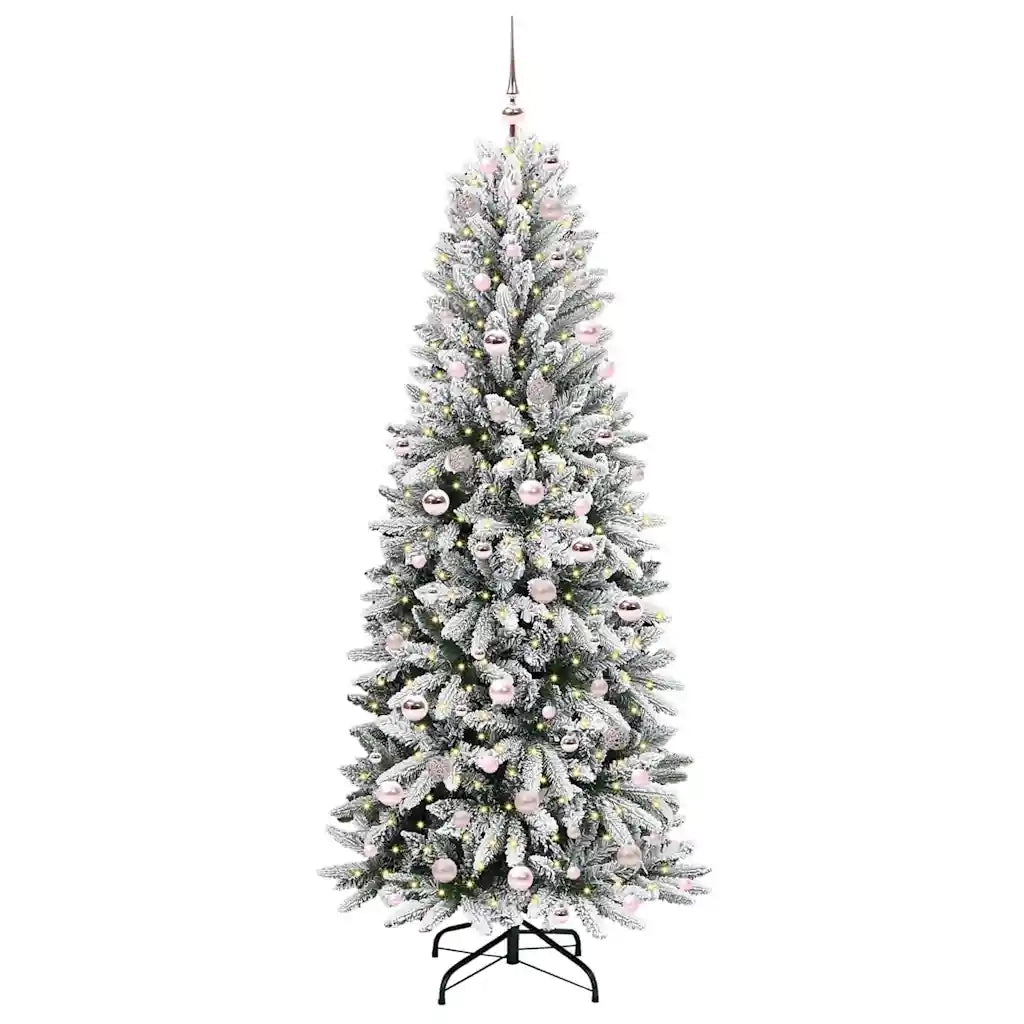 Albero di Natale | Decorazioni natalizie artificiale con 300 LED Bianco 210 cm