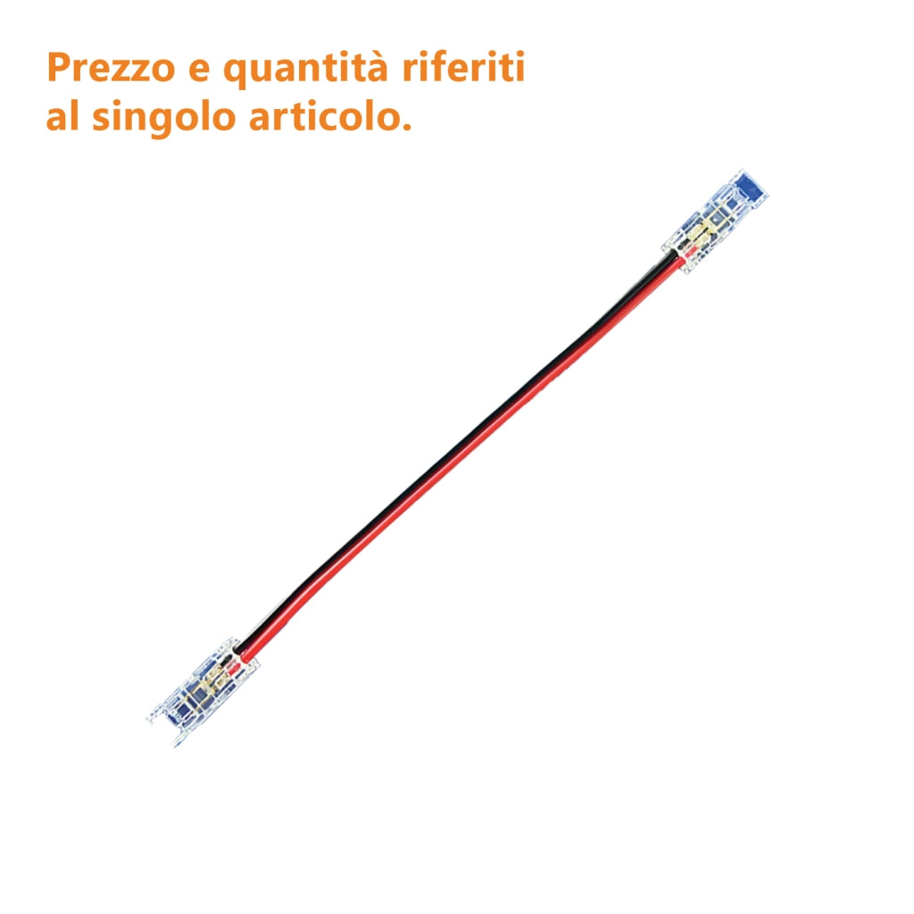 Alcapower Cavo di prolunga per giunzione strisce LED COB SLIM, lunghezza 100 mm, connettore rapido per installazioni lineari ad alta efficienza