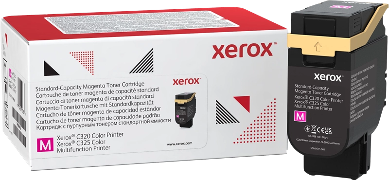 Xerox Cartuccia toner Magenta a Capacità standard da 1800 Pagine per Stampante a colori ® C320/multifunzione a colori ® C325 (006R04821)