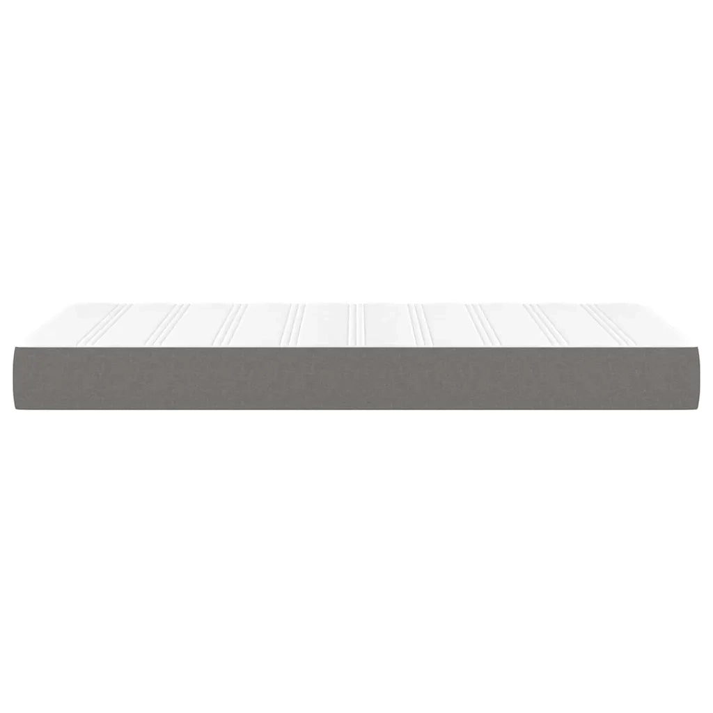 Materasso Molle Insacchettate Rigidità Media Grigio Scuro 120x190x20 Tessuto 4007142