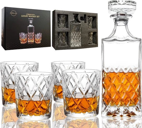 Set per bicchieri di whisky in cristallo di roccia 

Modello: 
Capacità: 
Materiali: vetro grattato
