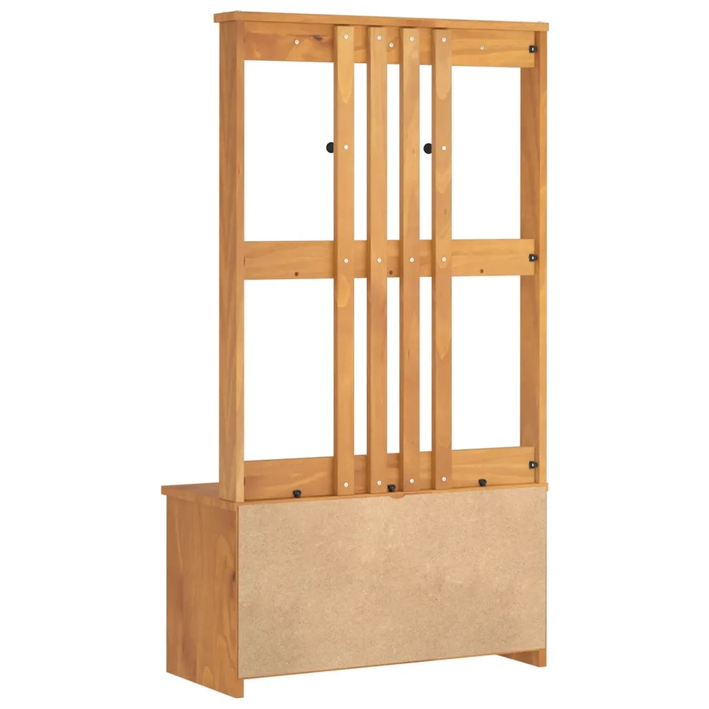 vidaXL Albero da Ingresso SANDNES 87x40x159,5 cm in Legno di Pino