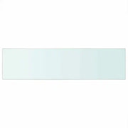 Mensola in Vetro Trasparente 100x25 cm 243845