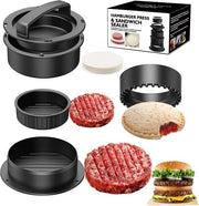 Hamburger a 4 in 1 - Forma antiaderente per la cottura - 100 fogli di carta