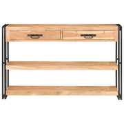 vidaXL Credenza 120x30x75 cm in Legno Massello di Acacia