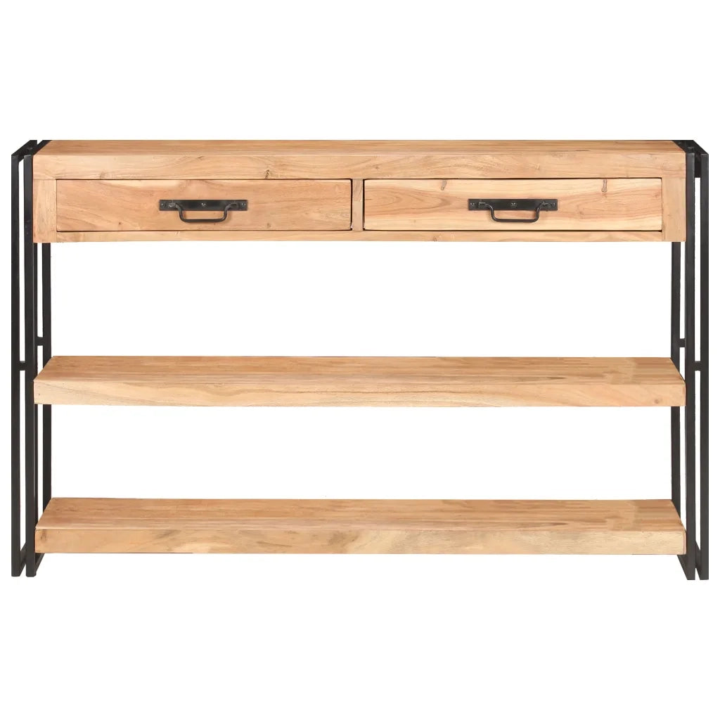 vidaXL Credenza 120x30x75 cm in Legno Massello di Acacia