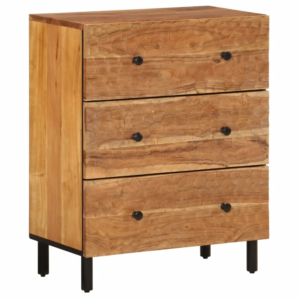 Credenza 60x33x75 cm in Legno Massello di Acacia 356858