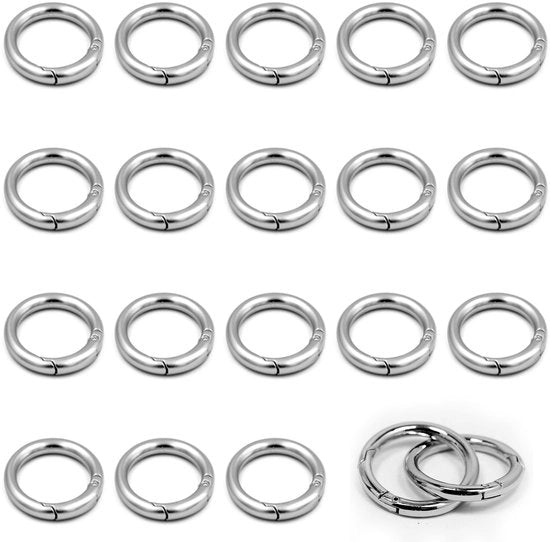 Set di Carabiner a Sfera da 30 Pezzi, Ideale per Chiavi, Borse e Attività Outdoor